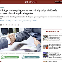 M&A, private equity, venture capital y adquisicin de activos: el ranking de abogados